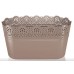 Prosperplast LACE pudełko z koronką 28,5 x 13,5 cm, mocca DLAC285