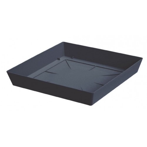 PROSPERPLAST LOFLY miska pod doniczkę 24,5x24,5x4cm, antracyt PPLFQ245 PROSPERPLAST LOFLY miska pod doniczkę 24,5x24,5x4cm, antracyt PPLFQ245