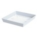 PROSPERPLAST LOFLY miska pod doniczkę 20x20x3,2cm, ter 20 cm, biała PPLFQ200