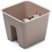 PROSPERPLAST RATOLLA Poręcz 27,2 x 27,2 x 22,5cm , mocca DRLB280