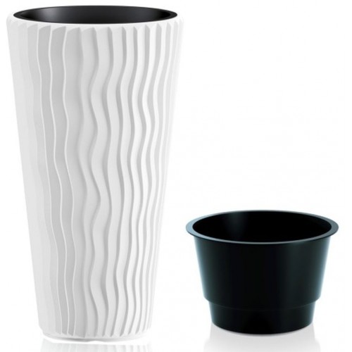 Prosperplast SANDY SLIM Doniczka 34,9cm, 37l, biala DPSP350