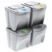 Prosperplast SORTIBOX Zestaw koszy na śmieci 4x25l, biały IKWB25S4