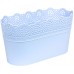 Prosperplast LACE pudełko z koronką 28,5 x 13,5 cm, jasnoniebieski DLAC285