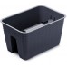PROSPERPLAST RATOLLA Doniczka na poręcz 39,6x27,2x22,5cm, antracyt DRLB400