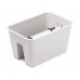 PROSPERPLAST RATOLLA Doniczka na poręcz 39,6x27,2x22,5cm, biała DRLB400