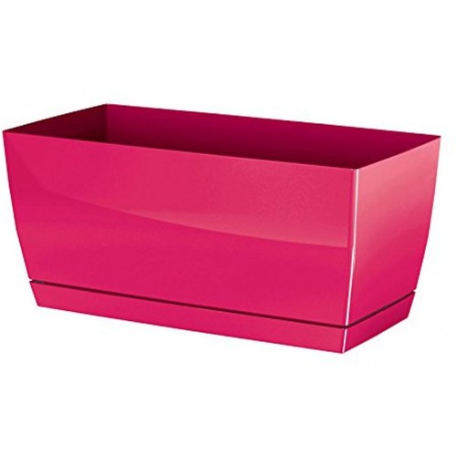 PROSPERPLAST COUBI Doniczek z miską 39x18,2x19cm, malina DUPP400 PROSPERPLAST COUBI Doniczek z miską 39x18,2x19cm, malina DUPP400