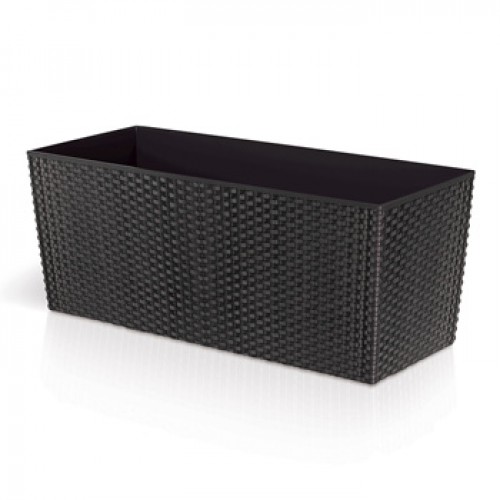 WYPRZEDAŻ PROSPERPLAST RATO CASE Doniczka 30l ratan antracyt R__DRTC600