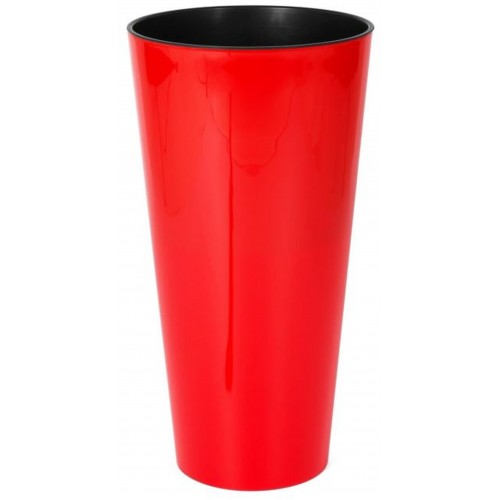 PROSPERPLAST TUBUS SLIM SHINE Doniczka 35/64l, połysk koralowa DTUS400S