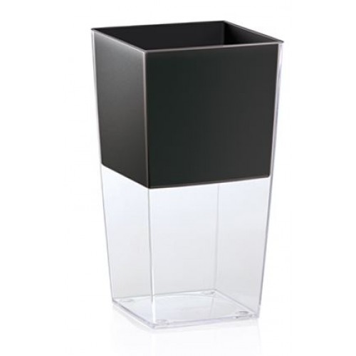 PROSPERPLAST URBI SQUARE P doniczka 4l, przezroczysty DURS140P