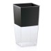 PROSPERPLAST URBI SQUARE P doniczka 4l, przezroczysty DURS140P