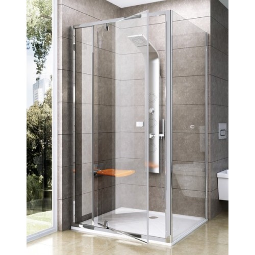 RAVAK PIVOT Ścianka stała PPS-80 biały + Transparent 90G40100Z1