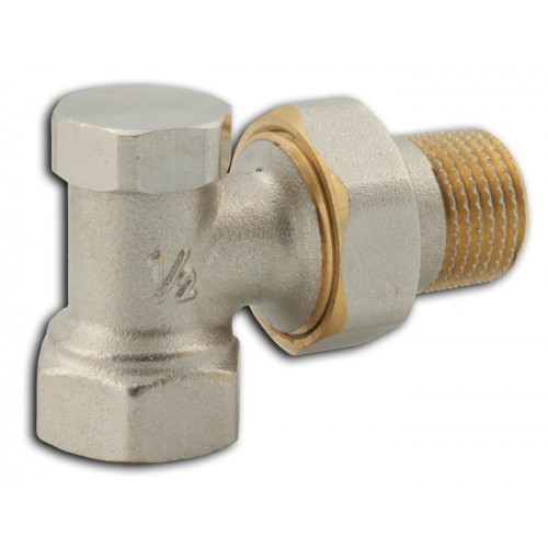 Ferro zawór grzejnikowy odcinający kątowy 1/2 "RA330/15 Ferro zawór grzejnikowy odcinający kątowy 1/2 "RA330/15