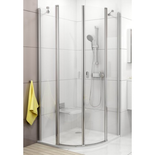 RAVAK CHROME CSKK4-90 Kabina prysznicowa półokrągła biała+transparent 3Q170100Z1 RAVAK CHROME CSKK4-90 Kabina prysznicowa półokrągła biała+transparent 3Q170100Z1