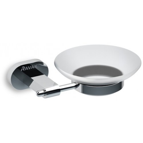 RAVAK CHROME CR 200.00 Mydelniczka szklana naścienna X07P187