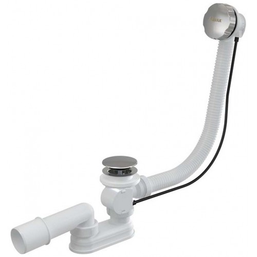 RAVAK Zestaw odpływowy z przelewem II - chrom X01507