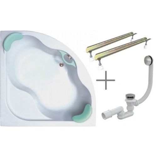 RAVAK SET1 Wanna Gentiana 150 x 150 biała + stelaż + syfon, ravaknet1