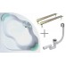 RAVAK SET1 Wanna Gentiana 150 x 150 biała + stelaż + syfon, ravaknet1