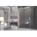 RAVAK MATRIX MSDPS-100/100 P drzwi prysznicowe ze ścianką stałą, białe + Transparent 0WPAA