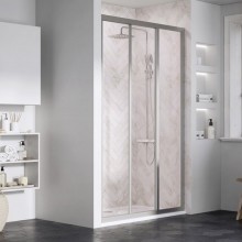 RAVAK SUPERNOVA ASDP3-80 Drzwi prysznicowe, białe/szkło przezroczyste, 198cm 00V401R2Z1
