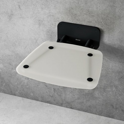 RAVAK OVO-B II-CLEAR/BLACK Siedzisko B8F0000059