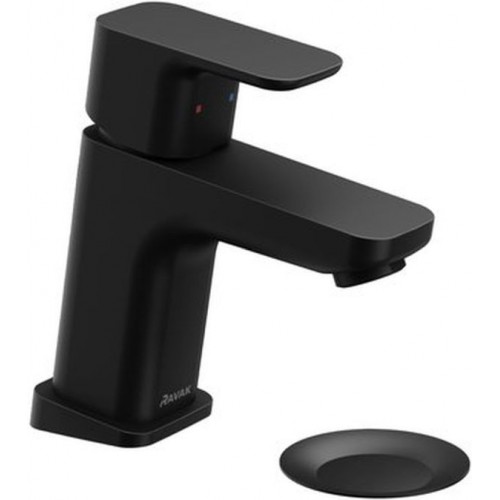 RAVAK 10° FREE BLACK TD F 011.20 Bateria umywalkowa stojąca s korkiem, 145 mm X070147