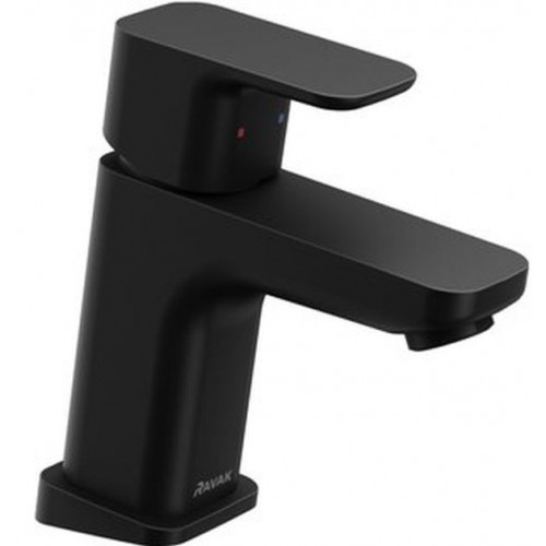 RAVAK 10° FREE BLACK TD F 012.20 Bateria umywalkowa stojąca bez korka, 145 mm X070148