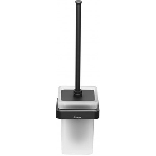 RAVAK 10° BLACK TD 410.20 uchwyt z pojemnikiem i szczotką WC X07P566
