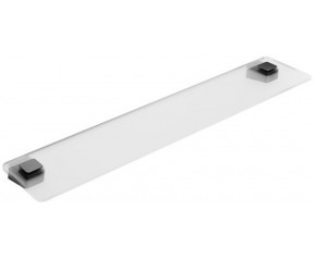 RAVAK 10° BLACK TD 500.20 Półka szklana łazienkowa mleczne szkło/czarne uchwyty X07P567