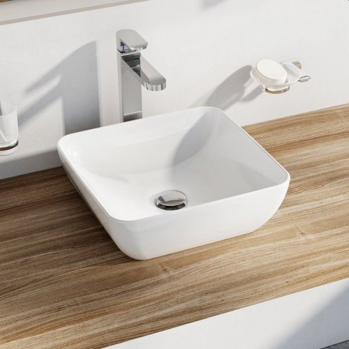 RAVAK UNI 380 S SLIM Umywalka ceramiczna XJX01138001 RAVAK UNI 380 S SLIM Umywalka ceramiczna XJX01138001