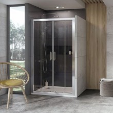 RAVAK 10 ° 10DP4 Drzwi prysznicowe 120x190 cm, biały + Transparent 0ZKG0100Z1