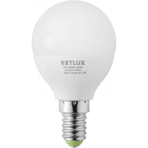 RETLUX RLL 36 Żarówka LED G45 5W E14 50001318 RETLUX RLL 36 Żarówka LED G45 5W E14 50001318