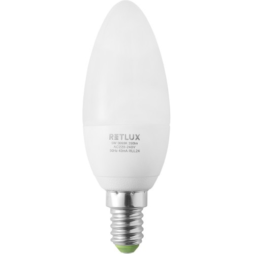 RETLUX RLL 25 Żarówka LED C37 5W E14 50001412