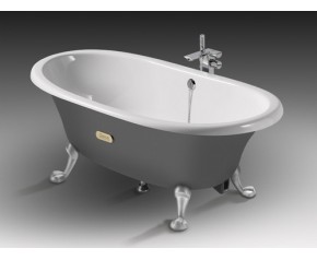 Roca Newcast Classic wanna żeliwna 170 x 85 cm szara zew. A233650000