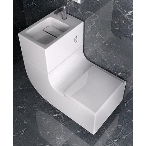 Roca W+W umywalka zintegrowana z miską WC podwieszaną + bateria MaxiClean A893020001M