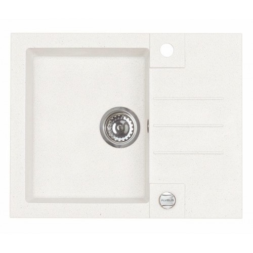 ALVEUS Rock 30 zlewozmywak granitowy, 595x475 mm, granital plus pearl 01