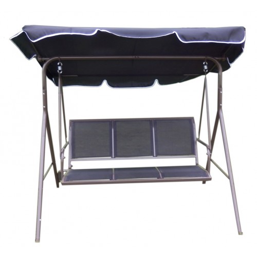 Huśtawka ogrodowa COMFORT 170 x 110 x 153 cm, czarna 117/1