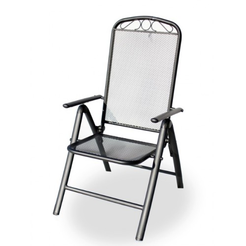 ZWMC Fotel ogrodowy z drutu, czarny 97/20