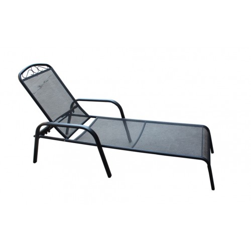 ZWMC-53 Leżak ogrodowy 200 x 63 x 65 cm, czarny 97/24