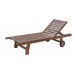ANETA Leżak ogrodowy, ciemny brąz, malowana sosna 97/11