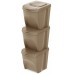 Prosperplast SORTIBOX ECO WOOD Zestaw koszy na śmieci, 3x25l, naturo IKWB25S3W