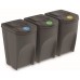 Prosperplast SORTIBOX Zestaw 3 pojemników do segregacji 3x35l, szary IKWB35S3