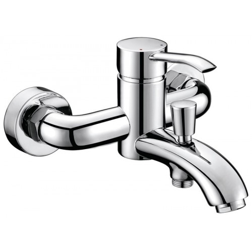 SAPHO LUKA Naścienna bateria wannowa, chrom LK10