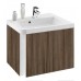 RAVAK 10° SD 550 R Szafka podumywalkowa narożna, ciemny orzech X000000744