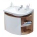 RAVAK szafka pod umywalkę SDU Rosa Comfort L brzoza+biały X000000162