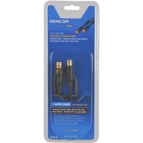 SENCOR SAV 199-008 Kabel antenowy, koaksjalny MF PG 35040928 SENCOR SAV 199-008 Kabel antenowy, koaksjalny MF PG 35040928