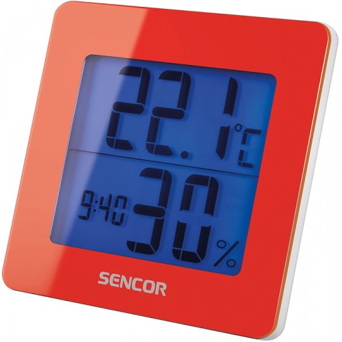 SENCOR SWS 15 RD Termometr z pomiarem wilgotności + Zegar z budzikiem 35043835