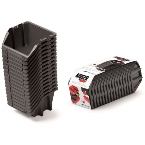Prosperplast BINEER SHORT SET Pojemnik magazynowy 16szt, 118x98x70mm, czarny KBISS10 Prosperplast BINEER SHORT SET Pojemnik magazynowy 16szt, 118x98x70mm, czarny KBISS10
