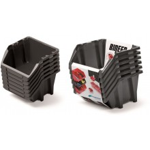 Kistenberg BINEER SHORT SET Pojemnik magazynowy, 214x198x238mm, 6szt, czarny KBISS22