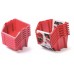 Kistenberg BINEER SHORT SET Pojemnik magazynowy, 214x198x238mm, 6szt, czerwony KBISS22