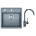 BLANCO SET DALAGO 5 + bateria kuchenna MIDA, alumetalik
